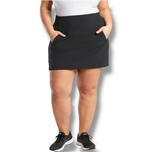 ATHLETA Brooklyn Mid Rise 16” Skort - Black Size 18